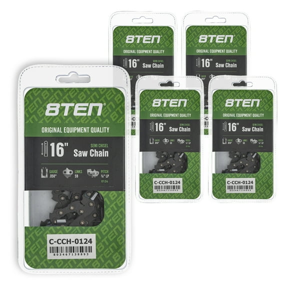 Semi Chisel Chainsaw Chain 16 inch .050 3/8 LP 59DL for Homelite 240 5 Pack 810-CCC2346H