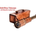 thumbnail image 6 of Roorkee instruments India Brass J Scott Pirate Telescope with Imprinted Leather Case 17", 6 of 6