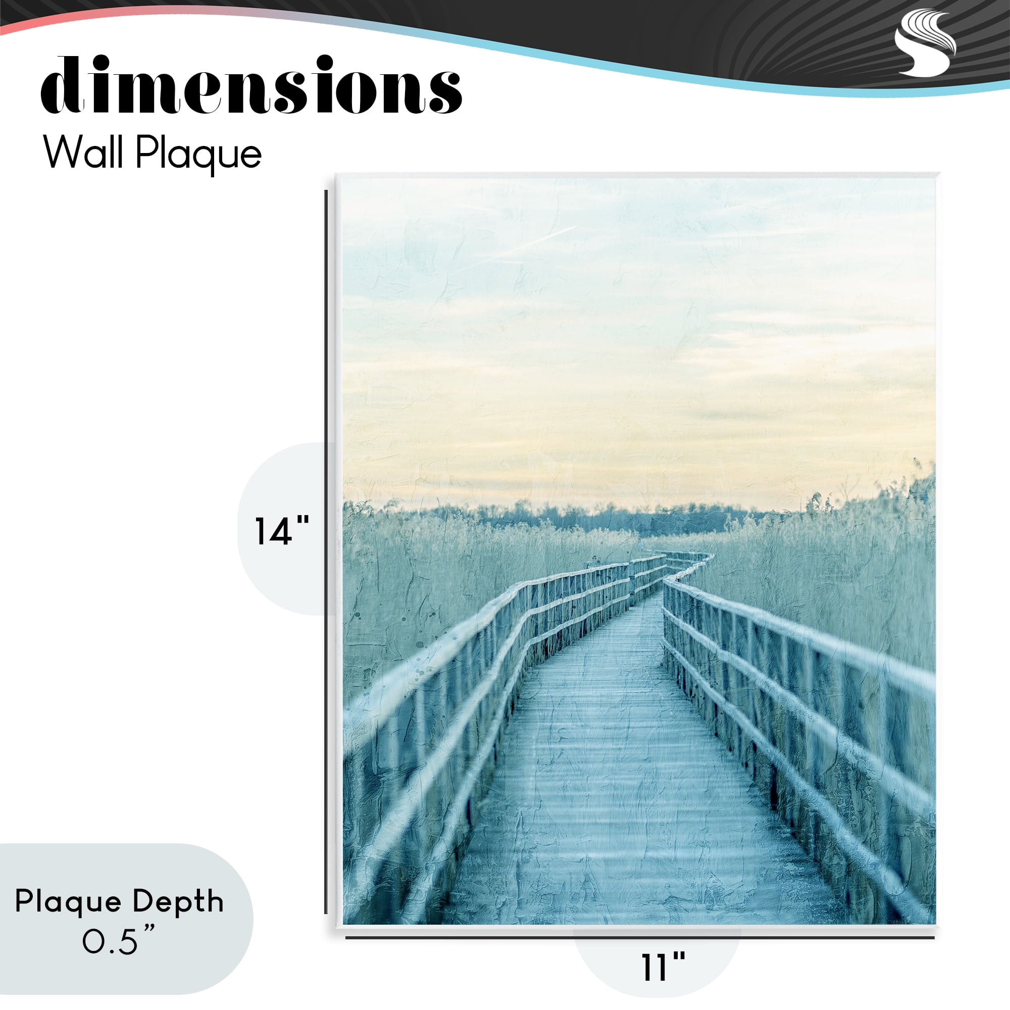 Stupell Industries Wooden Pier Boardwalk Wall Plaque Art, design by Kim Allen