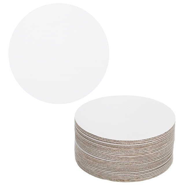 Uxcell 30 Pcs Cardboard Cake Rounds 12" Cake Board for Desserts White