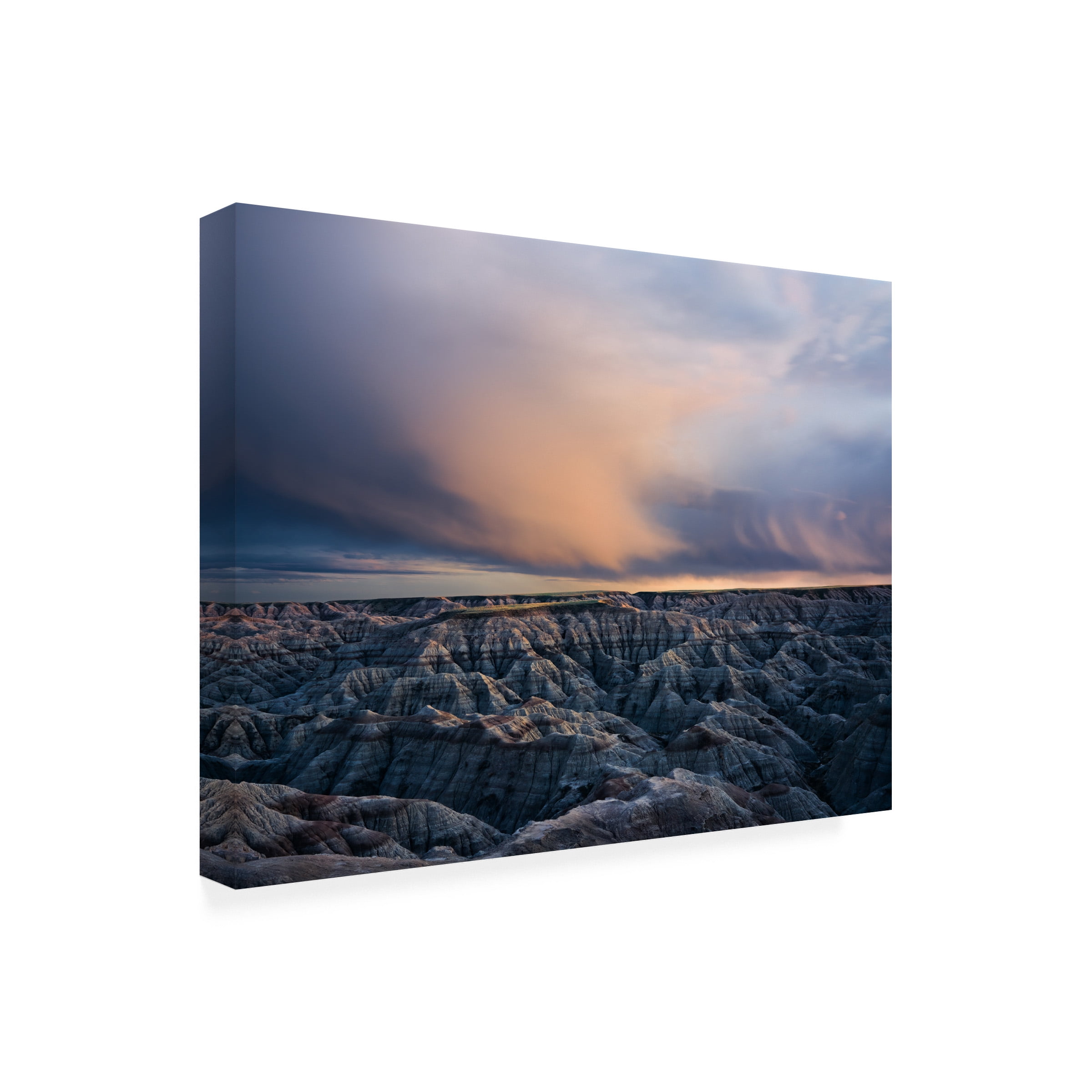 John Fan 'Twilight Over Badlands' Canvas Art