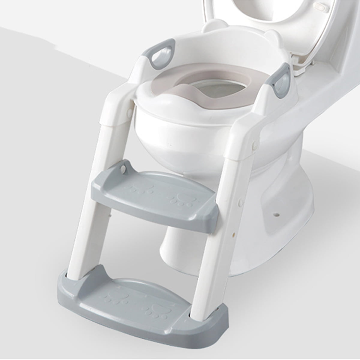 Kids Toilet Potty Training Seat with Soft Padded Step Up Training Stool ...