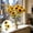B, variant on LiUMX Artificial Sunflower Silk Bouquet, Faux Sun Flower Stems with Bright Yellow Petals and Green Leaves, Flexible Iron Wire, Home Wedding Farmhouse Living Room Office Decor