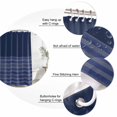 thumbnail image 3 of Navy Blue Striped Shower Curtains for Bathroom, Waterproof Fabric Bath Curtains Decor, Bath Tub Curtain Vintage Stripes Ombre Decorative Shower Curtain Sets with 12 Hooks, 72x72 Inch, 3 of 7
