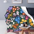 thumbnail image 2 of for Daisy Blanket Flannel Fleece Flower Daisy Throw Blankets for Adult and Kids Soft Fuzzy Plush Blanket Cozy Lightweight All Seasons for Travel Bed and Couch 60"x50", 2 of 6