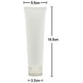 thumbnail image 4 of 24 tubos blandos cosméticos de plástico transparente recargables portátiles vacíos de 100 ml/3,4 oz, 4 of 5