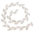 thumbnail image 1 of 1yard 1.5cm Wide Rhinestone Ribbon Tree Leaf Design AAA Diamond Wrap Roll Decoration, 1 of 12