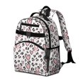 thumbnail image 2 of Pink and White Leopard Print Pattern Cute School Backpack Bag for School with Padded Back and Adjustable Shoulder Straps 15.25"x11.5"x5.25", 2 of 5