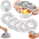 thumbnail image 2 of Tapas de aluminio reutilizables para alimentos, gruesas, elásticas y resistentes al calor, cubiertas universales para recipientes de comida., 2 of 8
