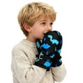 thumbnail image 5 of Fgnfyis Kids Ski Gloves Ski Mittens Boys Girls Cold Weather Outdoor Activities Thermal Insulated Black_003 M, 5 of 5