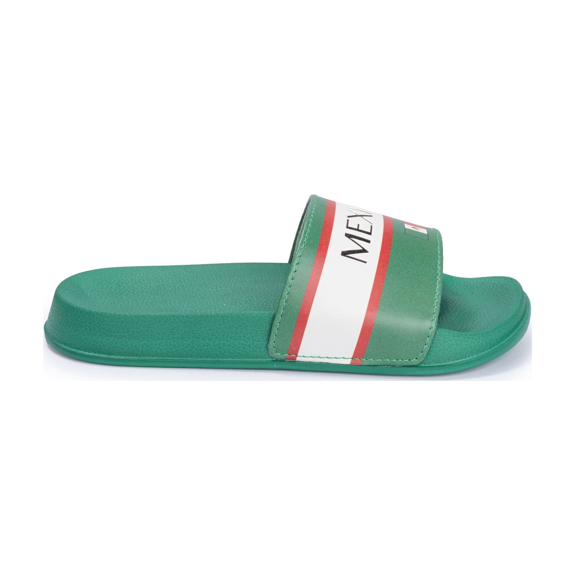 Kids Soccer Fan Slide Sandals – USA, Mexico, Argentina, Brazil, & Spain