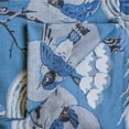 thumbnail image 2 of Fabric Mart Direct Blue, White, Gray Fabric by the Yard, 54 inches or 140 cm Width Blue Cotton Fabric, 5 Continuous Yards Printed Cotton Fabric, Upholstery Fabric, Fabric For Curtains, Pillows, 2 of 7