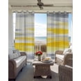thumbnail image 4 of Yellow Grey Blackout Curtains 72 Inches Long for Bedroom, Vintage Farmhouse Abstract Oil Painting Thermal Insulated Room Darkening Black Out Window Curtain Panels Grommet Drapes for Living Room, 4 of 8