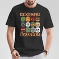 thumbnail image 2 of Halloween Building Bricks Monster Builder Brick Head T-Shirt – Spooky Construction Toy Graphic Tee, Kids Halloween Costume Shirt, Creative Brick Builder Gift for Boys Girls, 2 of 3