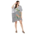 thumbnail image 2 of Women Plus Size Short Tunic Dress for Women Casual Polyester Short Caftan Dress Ladies Kimono Beach Cover-Ups Kaftan Online By Oussum, 2 of 3