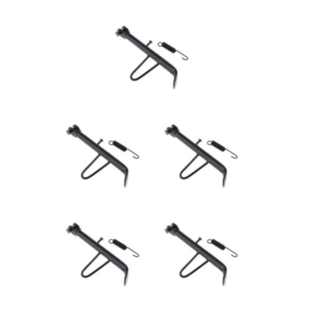 VONKY Metal Iron-made Motorcycle Kickstand Durable Rust-resistant Easy To Install Wear-resistant black 19cm 5Set