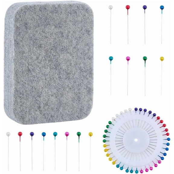 2 Pcs Needle Felting Mats Wool Needle Felting Pad with 40 Pcs Iron Head Pins Foam Pad Alternative Supplies Needle Felt Base