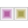 thumbnail image 3 of PixonSign Framed Wall Art Print Set Geometric Black and Gold Lines Abstract Shapes Digital Art Modern Art Chic Colorful Multicolor Ultra for Living Room, Bedroom, Office - 24"x24"x2 White, 3 of 5