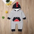 thumbnail image 3 of Barboteuse à Capuche Requin pour Bébé Garçon Nouveau-Né Automne Combinaison Vêtements, 3 of 5