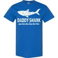 thumbnail image 3 of Inktastic Daddy Shark with Distressed Text T-Shirt, 3 of 5