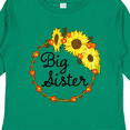 thumbnail image 4 of Inktastic Big Sister Sunflower Wreath Boys or Girls Long Sleeve Toddler T-Shirt, 4 of 5