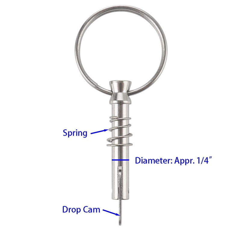 ZHZFKQ 4 Pcs Quick Release Pins 1/4