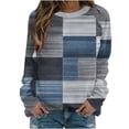 thumbnail image 2 of Wowcloth Women's All-over Print Pullover Sweatshirt, Round Neck Long Sleeve Casual Top for Daily Wear and Leisure, 2 of 5