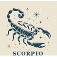 thumbnail image 4 of Scorpio Zodiac Sign Adult Natural Crew Neck Short Sleeve Tee-Large, 4 of 4