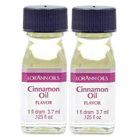 Lorann Cinnamon Oil Ss Flavor, 1 Dram Bottle (.0125 Fl Oz - 3.7Ml) 2 Pack