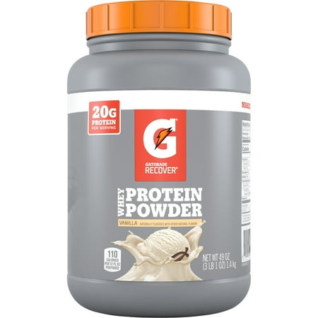 Gatorade Recover Whey Protein Powder, Vanilla, 49 Oz, 1 Count