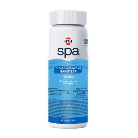 HTH Spa 86134 Clear Chlorinating Sanitizer, Spa & Hot Tub Chemical Controls Bacteria and Algae, 2.25 lbs