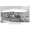 thumbnail image 2 of New Jersey 1844. Nnorth View Of New Germantown New Jersey. Wood Engraving 1844. Poster Print by, 2 of 2