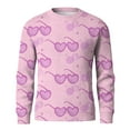 thumbnail image 4 of LWavelet Men's Argyle & Heart Sweater - Classic Texture, Ideal for Valentine's Day Gatherings & Smart Casual Style Watermelon Red 4XL, 4 of 6