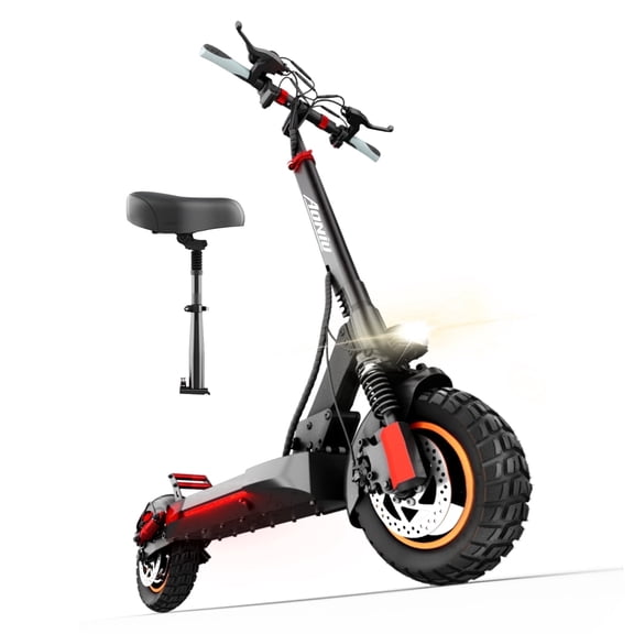 AONIU M4 Electric Scooter for Adults Escooter with Seat off Road E Scooter 25-30mph Fast Long Range 31 Miles 300 Lbs  Heavy Duty Electric Scooters All Terrain Foldable for Teens Commuting