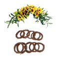 thumbnail image 1 of de De Ratán Natural Piezas Y 1 Pieza De Girasol Para Macarena Guirnalda de flores artificiales, 1 of 8