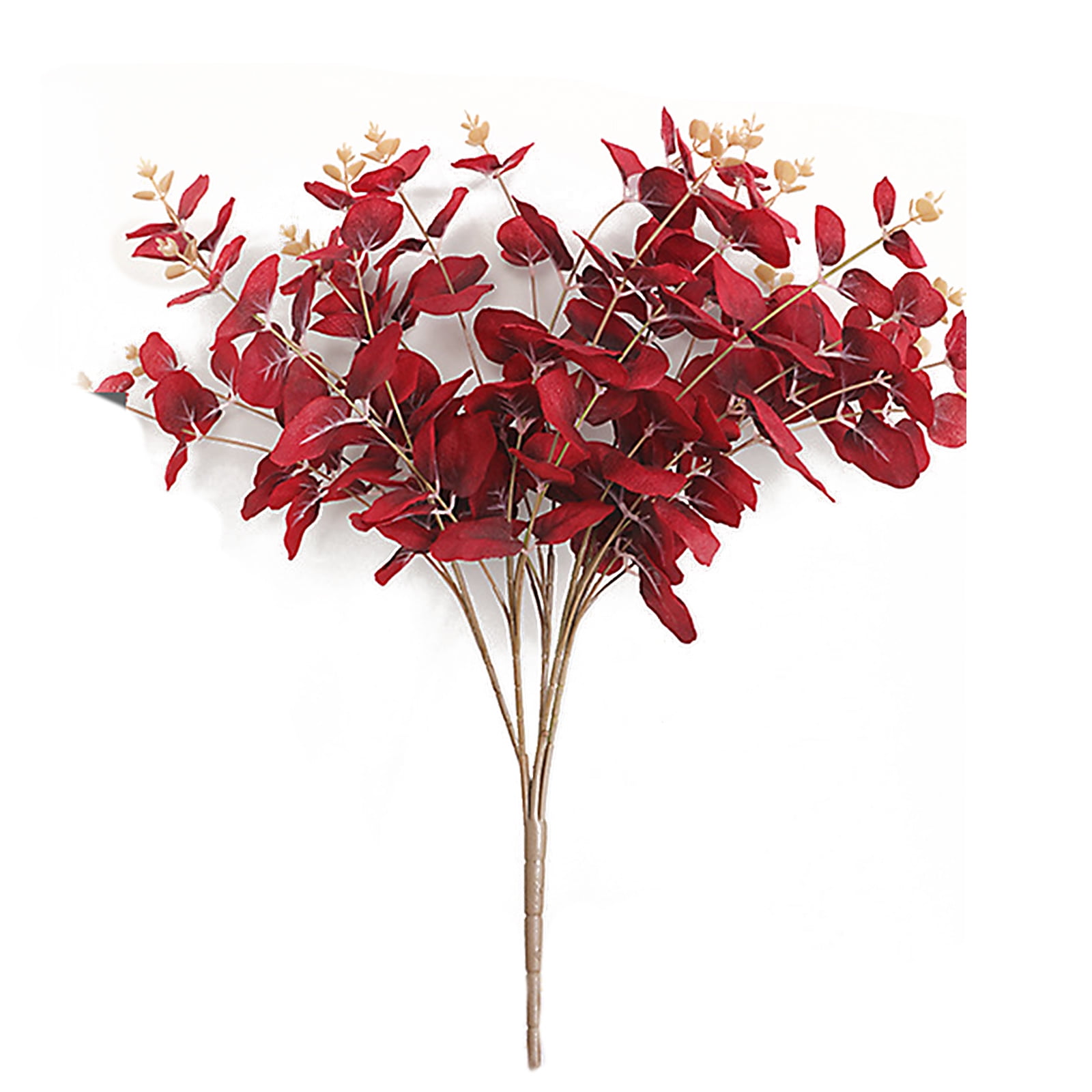 5 Twigs 20 Heads Imitation Artificial Eucalyptus Flower Wedding Home Decor., 