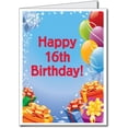 Jumbo Greeting Cards Giant 16th Birthday Card Presents And Balloons jumbo-greeting-cards-giant-16th-birthday-card-presents-and-balloons