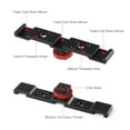 thumbnail image 4 of Aluminum Triple Cold Shoe Mount Plate Bracket for Camera Microphone LED Light Mounting, 4 of 5