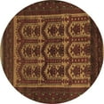 thumbnail image 1 of Ahgly Company Indoor Round Southwestern Brown Country Area Rugs, 8' Round, 1 of 4