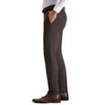 thumbnail image 6 of Kenneth Cole Reaction Stretch Shadow Check Slim Fit Dress Pants Brown, 6 of 7