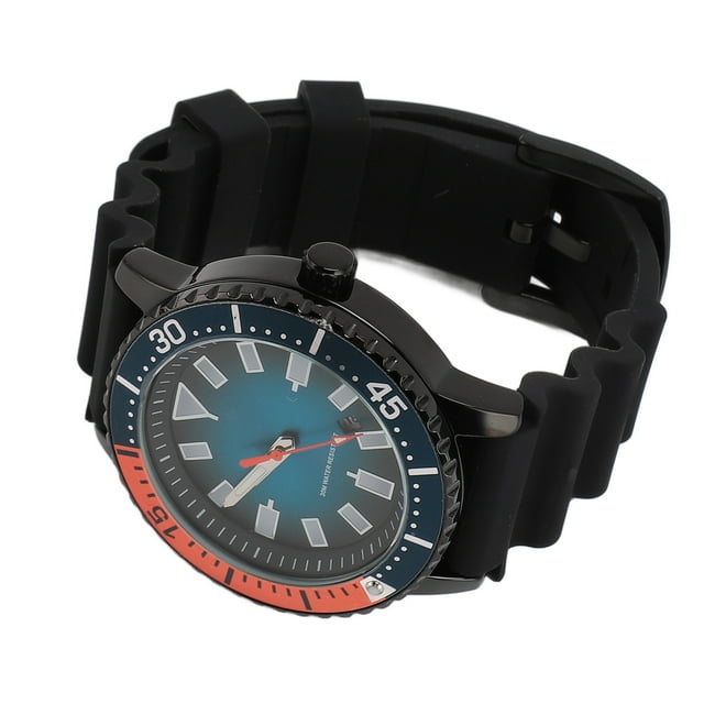 Reloj De Cuarzo Con Bisel Giratorio, Reloj Con Bisel Giratorio De Moda Con Calendario Luminiscente Para Hombres Para Año Nuevo