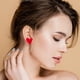 thumbnail image 2 of 1 par de pendientes en forma de corazón, pendientes para mujer, pendientes pequeños, pendientes de corazón, joyería, pendientes en forma de corazón, pendientes de corazón, joyería, 2 of 8