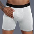 thumbnail image 4 of Coorders George Men's Briefs, Soft Assorted Cotton Boxer Brief White-B,XL, 4 of 5