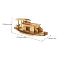 thumbnail image 4 of Modelo de barco Mini velero colección de estatuillas barco pequeño adornos regalos Mini barco foto Prop dosel chino barcos barco de madera, 4 of 5