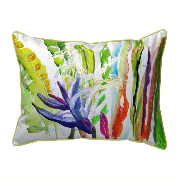 Betsy Drake Interiors Abstract Bird of Paradise Large Pillow 16x20