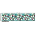 thumbnail image 3 of Ambesonne Floral Fabric by the Yard Upholstery, Grunge Colorful Flowers Art, 5 Yards, Dark Pink Turquoise and Grey, 3 of 5