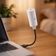 thumbnail image 4 of 2-in-1 Galaxy Projector Night Light, USB Portable Projector, Mini LED Projection Lamp with Adjustable Brightness for Bedroom Ceiling Wall Room Decor(White), 4 of 7