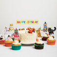 thumbnail image 4 of Set de decoración para tartas con forma de gato, feliz cumpleaños, 7 piezas, Let's Pawty Party, 4 of 5