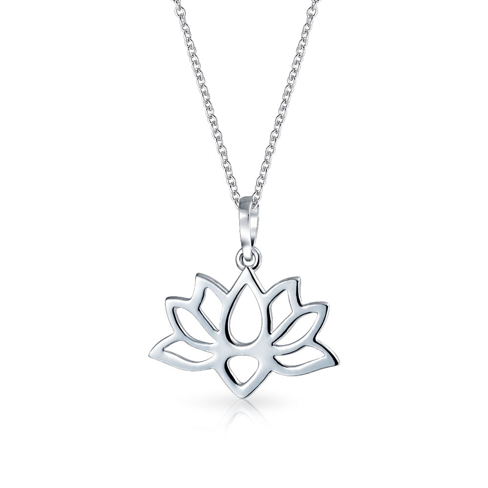 Lotus Flower Jewelry Gold Lotus Flower Necklace Personalized Lotus Necklace Lotus Charm Lotus Blossom Necklace Yoga Necklace Initial