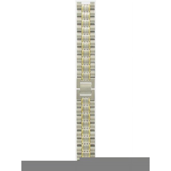Citizen Watchband 19mm Two Tone Stainless Steel Regular Length, Snap Buckle Regular Length, Snap Buckle Part#59-14792